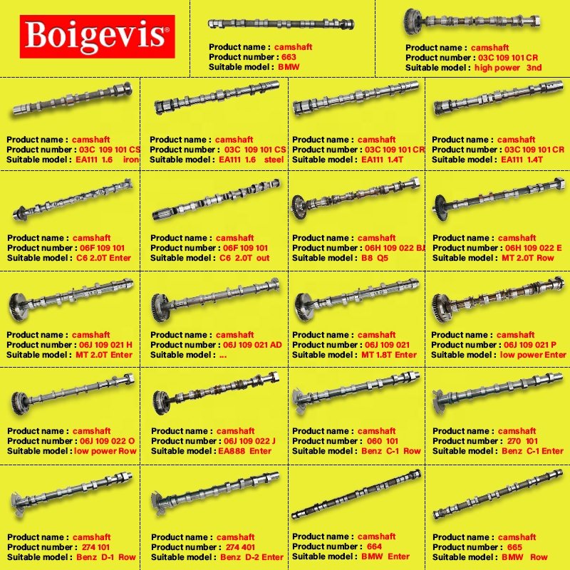 Direct Sale Automotive Parts Accessories Auto Engine Systems Camshafts and Bearing Bushes 06J109021AD for CWNA 2.0T